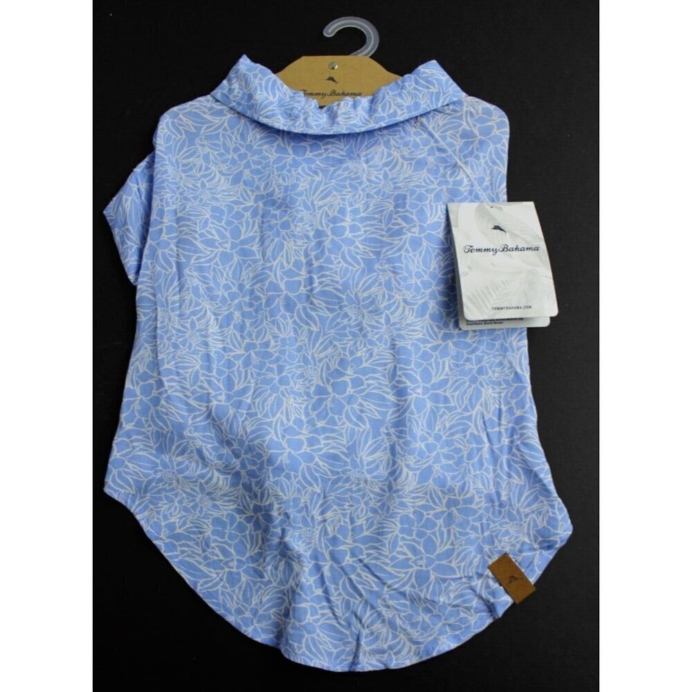 NEW Dog Apparel CLOTHING Tommy Bahama Tropical Flowers Large Beach Top NWT
